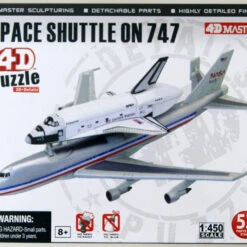 Aoshima 4D Puzzle 1/450 Space Shuttle And 747 Plastic Model