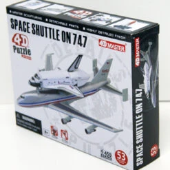 Aoshima 4D Puzzle 1/450 Space Shuttle And 747 Plastic Model -Japan Figure shop 104668 3 36699.1613636863