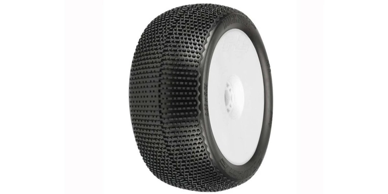 Kyosho PL-9063-233B Buck Shot 4.0" S3 1:8 Truck Tires/White Wheel 1 Kyosho PL-9063-233B Buck Shot 4.0" S3 1:8 Truck Tires/White Wheel