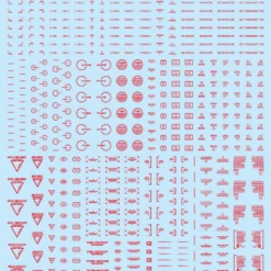 HiQparts 1/144 RB02 Caution Decal One Color Red