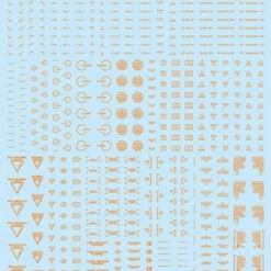 HiQparts 1/144 RB02 Caution Mark Decal One Color Orange