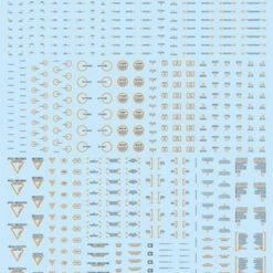 HiQparts 1/144 RB02 Caution Mark Decal Gray X Orange