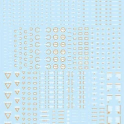 HiQparts 1/144 White & Orange RB02 Caution Decal