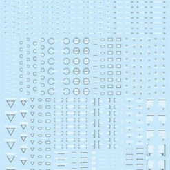 HiQparts 1/144 White & Gray RB02 Caution Decal