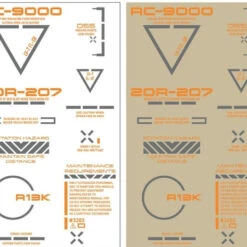 HiQparts 1/144 RB02 Caution Mark Decal Orange X Gray -Japan Figure shop 4573211371130 00a938c07e2d001925f8440a9ccd461c 03066.1631695419