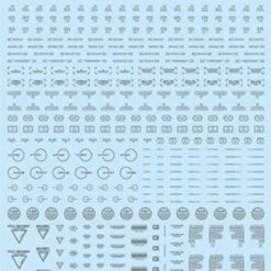 HiQparts 1/100 One Color Gray RB02 Caution Decal