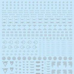 HiQparts 1/100 One Color Light Gray RB02 Caution Decal