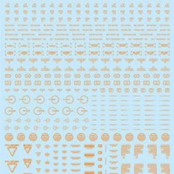 HiQparts 1/100 One Color Orange RB02 Caution Decal