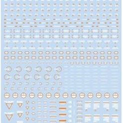 HiQparts 1/100 RB02 Caution Mark Decal White And Orange