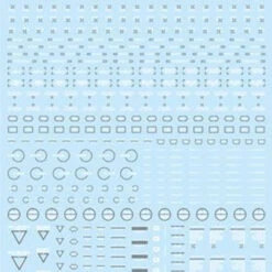 HiQparts 1/100 White & Gray RB02 Caution Decal