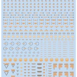 HiQparts 1/100 RB02 Caution Mark Decal Orange And Gray