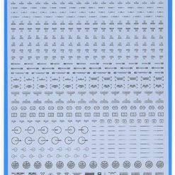 HiQparts 1/100 RB02 Caution Mark Decal Dark Gray