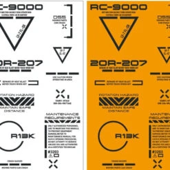 HiQparts 1/100 RB02 Caution Mark Decal Dark Gray -Japan Figure shop 4573211371512 b777c78f92272a960eda613baa119286 60993.1634804136