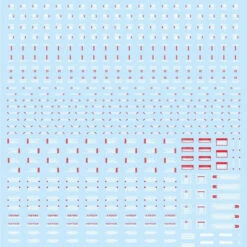 HiQparts 1/100 RB01 Caution Decals White & Red