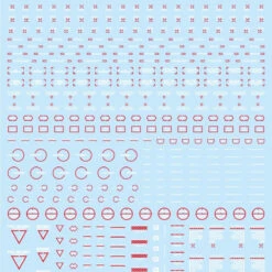 HiQparts 1/100 RB02 Caution Decals White & Red