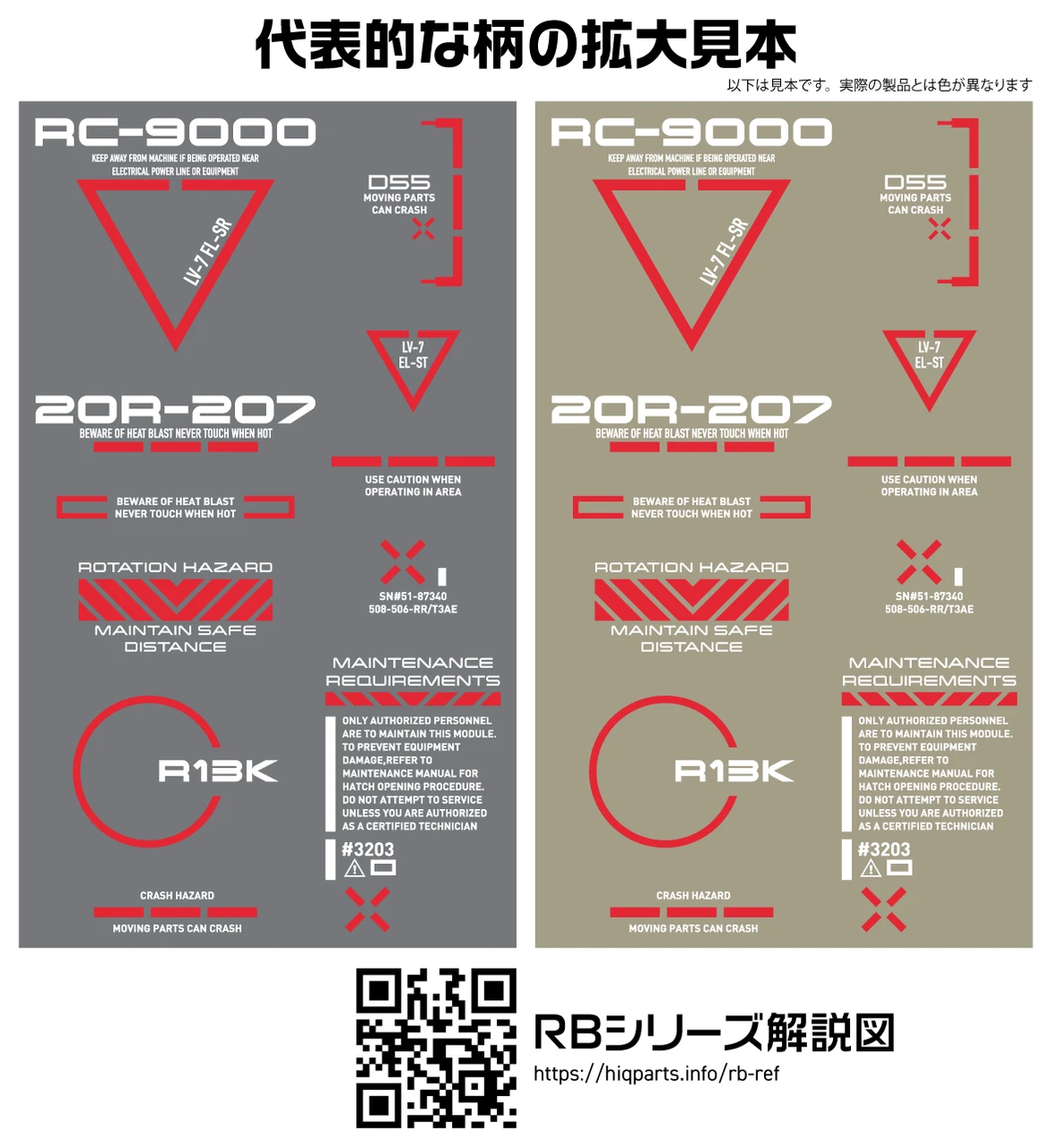 HiQparts 1/144 RB02 Caution Decals White & Red 3 HiQparts 1/144 RB02 Caution Decals White & Red - Image 3
