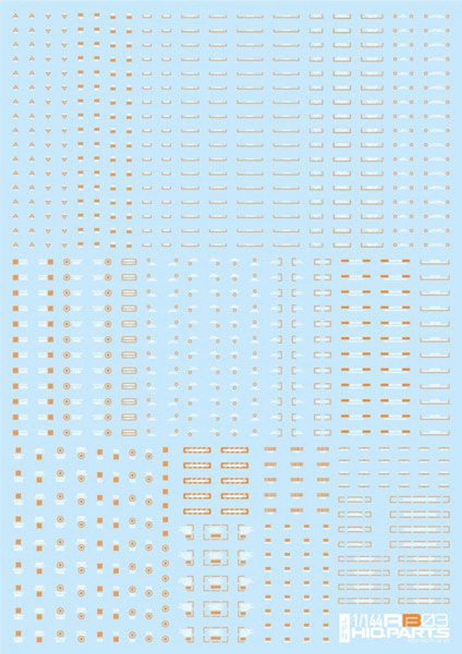 HiQparts 1/144 RB03 Caution Decals White & Orange RB03-144WAO 1 HiQparts 1/144 RB03 Caution Decals White & Orange RB03-144WAO