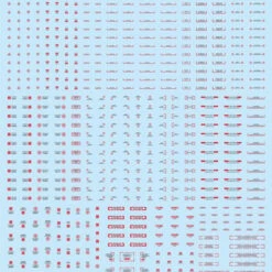 HiQparts 1/144 RB03 Caution Decals Red & Gray RB03-144RAG