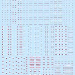 HiQparts 1/144 RB03 Caution Decals White & Red