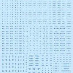 HiQparts 1/144 RB03 Dashboard Decals One Color Blue