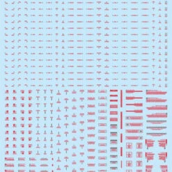 HiQparts 1/144 RB01 Caution Decal Red & Gray