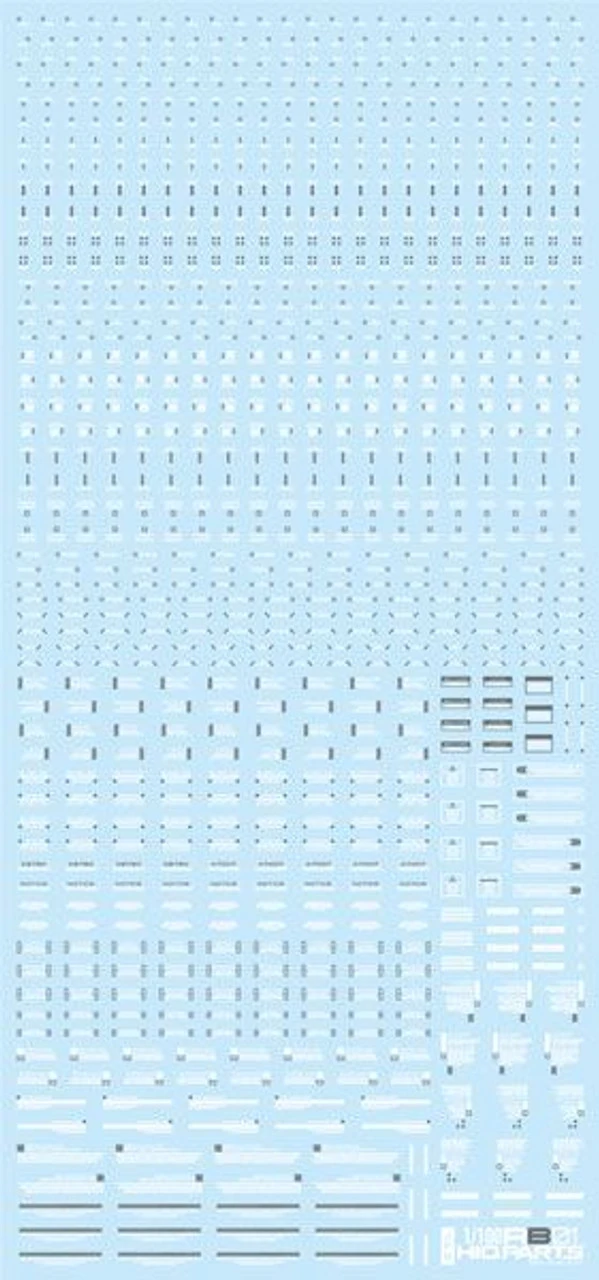 HiQparts 1/100 White & Gray RB01 Caution Decal 1 HiQparts 1/100 White & Gray RB01 Caution Decal