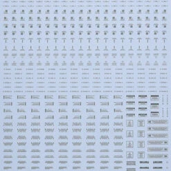 HiQparts 1/100 RB01 Caution Mark Decal Gray