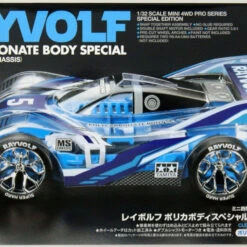 Tamiya 95572 Mini 4WD 1/32 Rayvolf Polycarbonate Body Special (Light Blue) (MS Chassis)