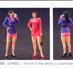 Hasegawa 1/24 Figure Collection 01 80's Bubbly Girls Plastic Model -Japan Figure shop 4967834291010 3 32383.1677804683