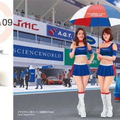 Hasegawa 1/24 Figure Collection 09 Racing Queen 2 Girls Set Plastic Model