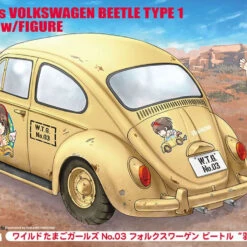 Hasegawa 1/24 Wild Egg Girls No.03 Volkswagen Beetle Type 1 Rei Hazumi W/ Figure Plastic Model