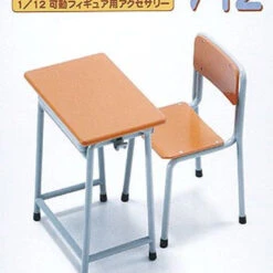 Hasegawa 1/12 School Desk & Chair Plastic Model