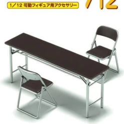 Hasegawa 1/12 Meeting Room Desk & Chair Plastic Model