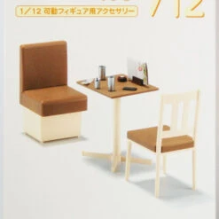 Hasegawa 1/12 Family Restaurant Table & Chair Plastic Model