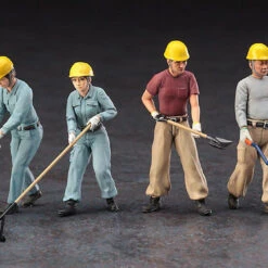 Hasegawa 1/35 Construction Workers Set A Plastic Model -Japan Figure shop 4967834660038 5 53301.1623134350