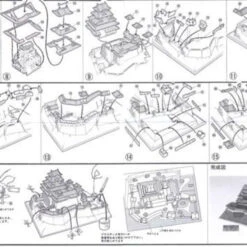 Doyusha S21 Japanese Himeji Castle 1/500 Scale Plastic Model 9 Doyusha S21 Japanese Himeji Castle 1/500 Scale Plastic Model -Japan Figure shop 4975406101513 2 18600.1639982193