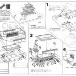 Doyusha JD12 Japanese Kyoto Kinkakuji Temple 1/200 Scale Plastic Model -Japan Figure shop 4975406110126 3 78686.1639985321