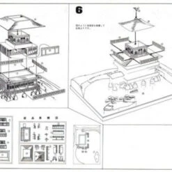 Doyusha JD12 Japanese Kyoto Kinkakuji Temple 1/200 Scale Plastic Model -Japan Figure shop 4975406110126 4 70800.1639985322