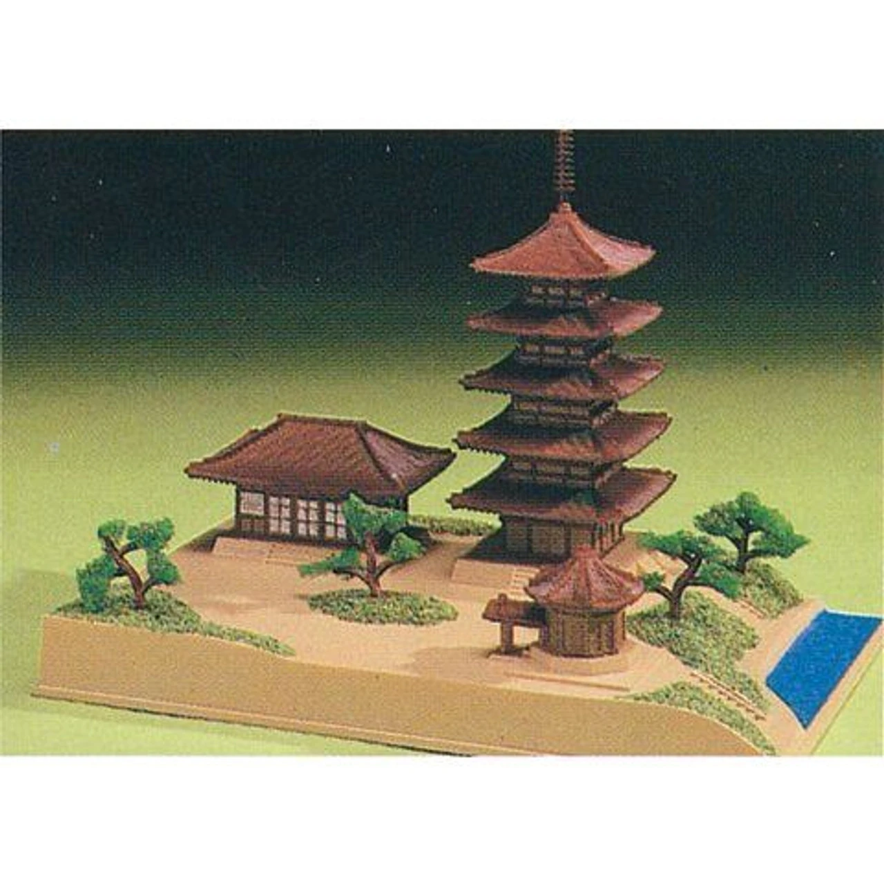 Doyusha JD13 Japanese Nara Kofukuji Temple 1/400 Scale Plastic Model 2 Doyusha JD13 Japanese Nara Kofukuji Temple 1/400 Scale Plastic Model - Image 2