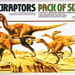 Tamiya 60105 Velociraptors Diorama Set Pack Of Six 1/35 Scale Kit