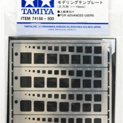Tamiya 74156 Modeling Template (Square/1-10mm)